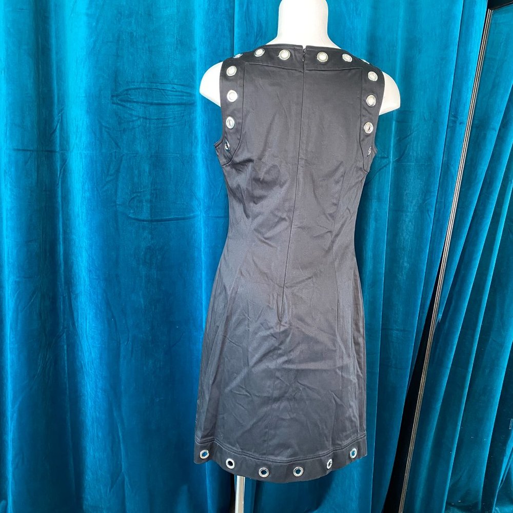 Calvin Klein Grommet Detail Sleeveless Dress Black - Picture 6 of 7